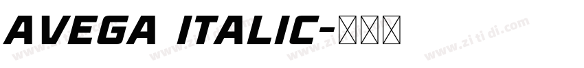 Avega Italic字体转换